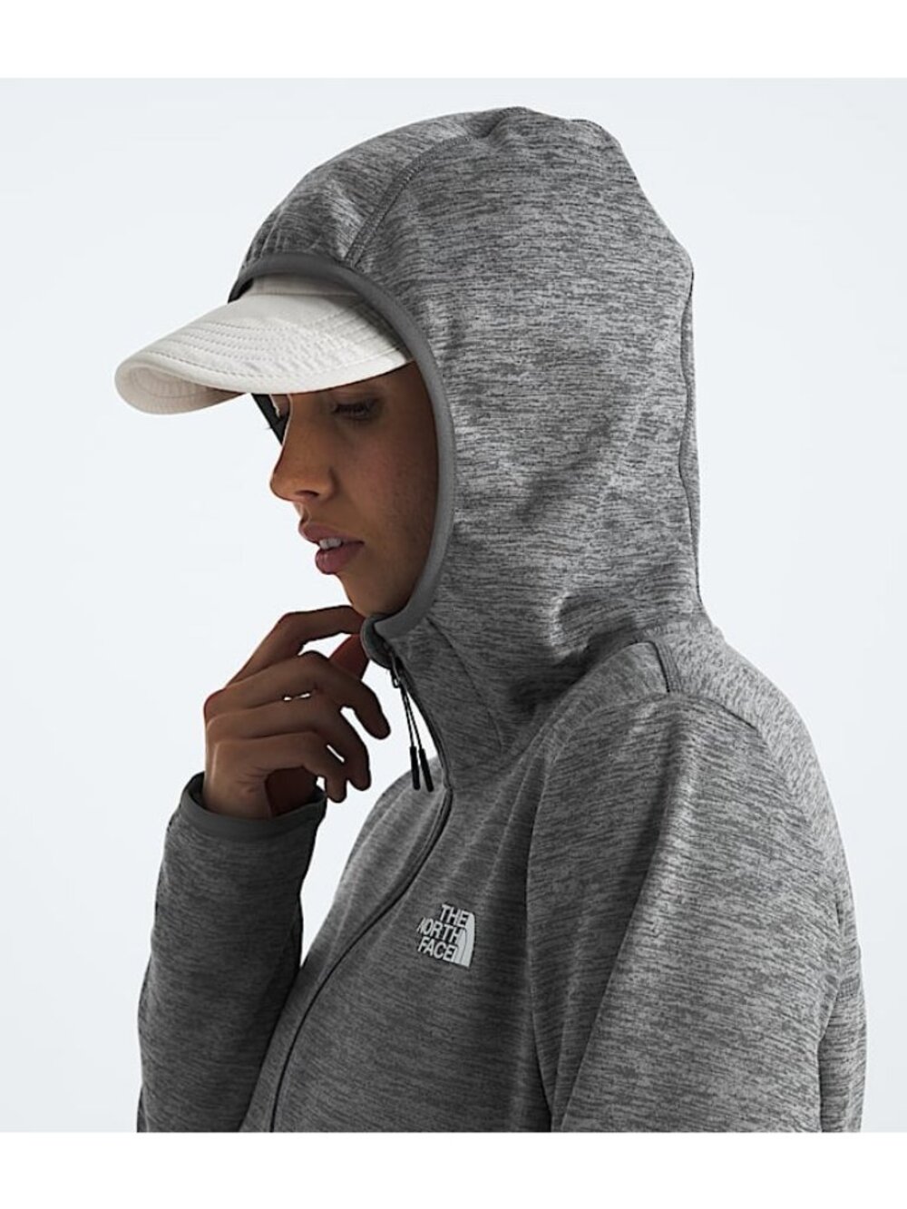 The North Face Gray Zip-Up Fleece Lined Canyonlands Hoodie Jacket S | Athleisure - Picture 8 of 16